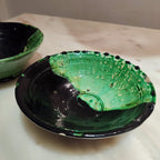 Moroccan Ceramic Tamegroute Bowls  in black &Green