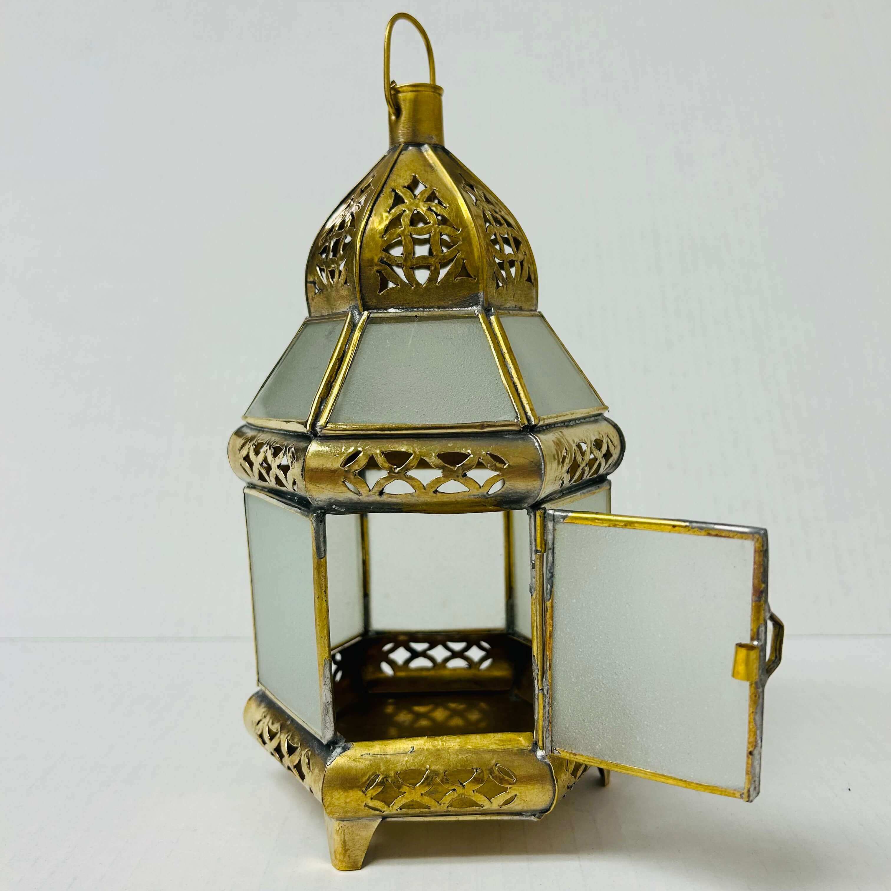Brass/Glass Candle Lanterns