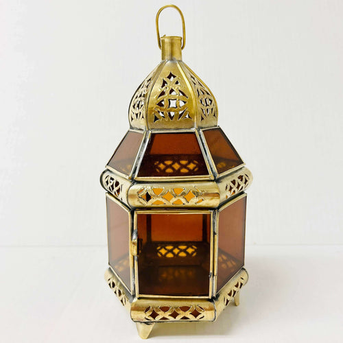 Brass/Glass Candle Lanterns