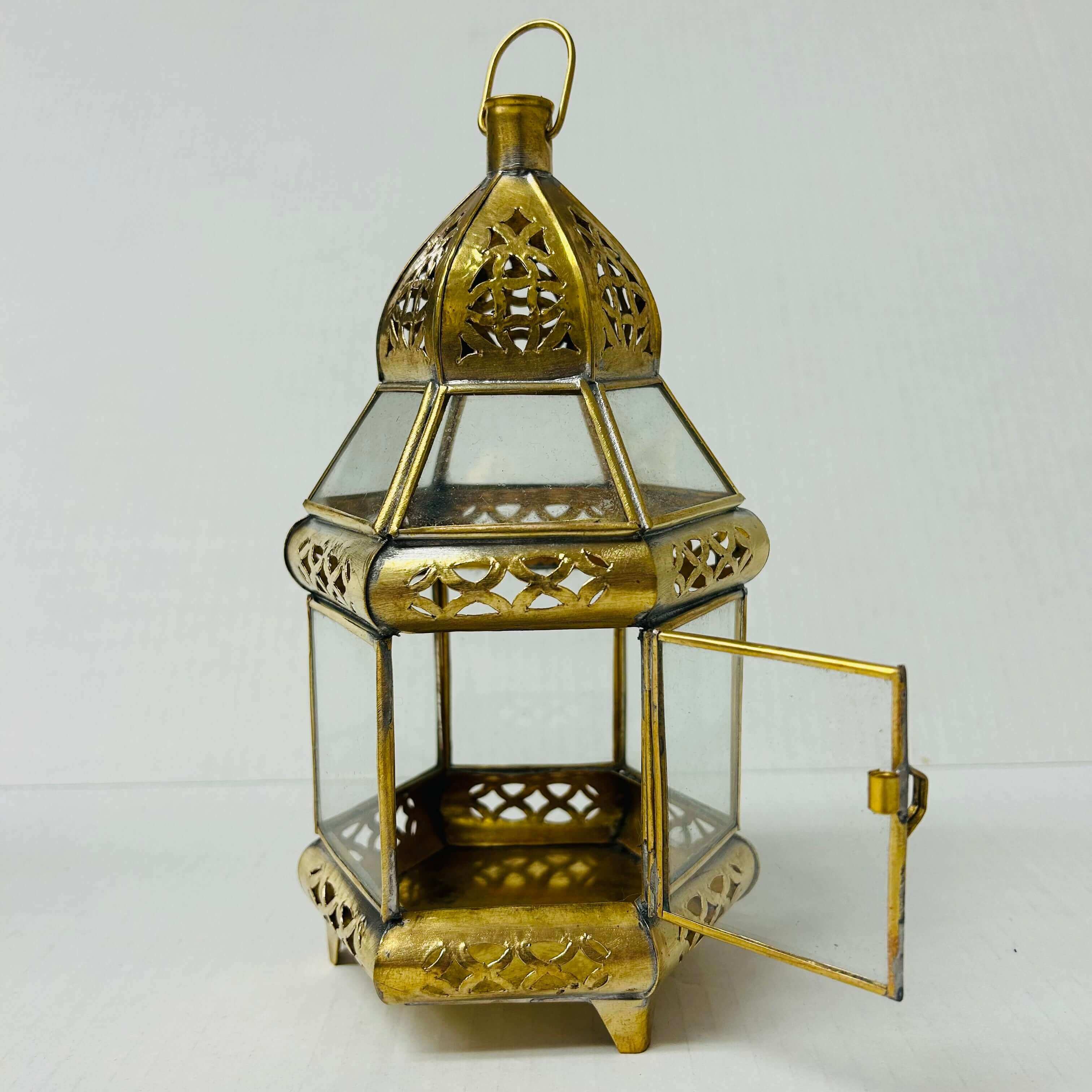 Brass/Glass Candle Lanterns