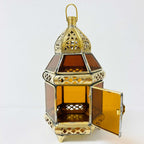 Brass/Glass Candle Lanterns