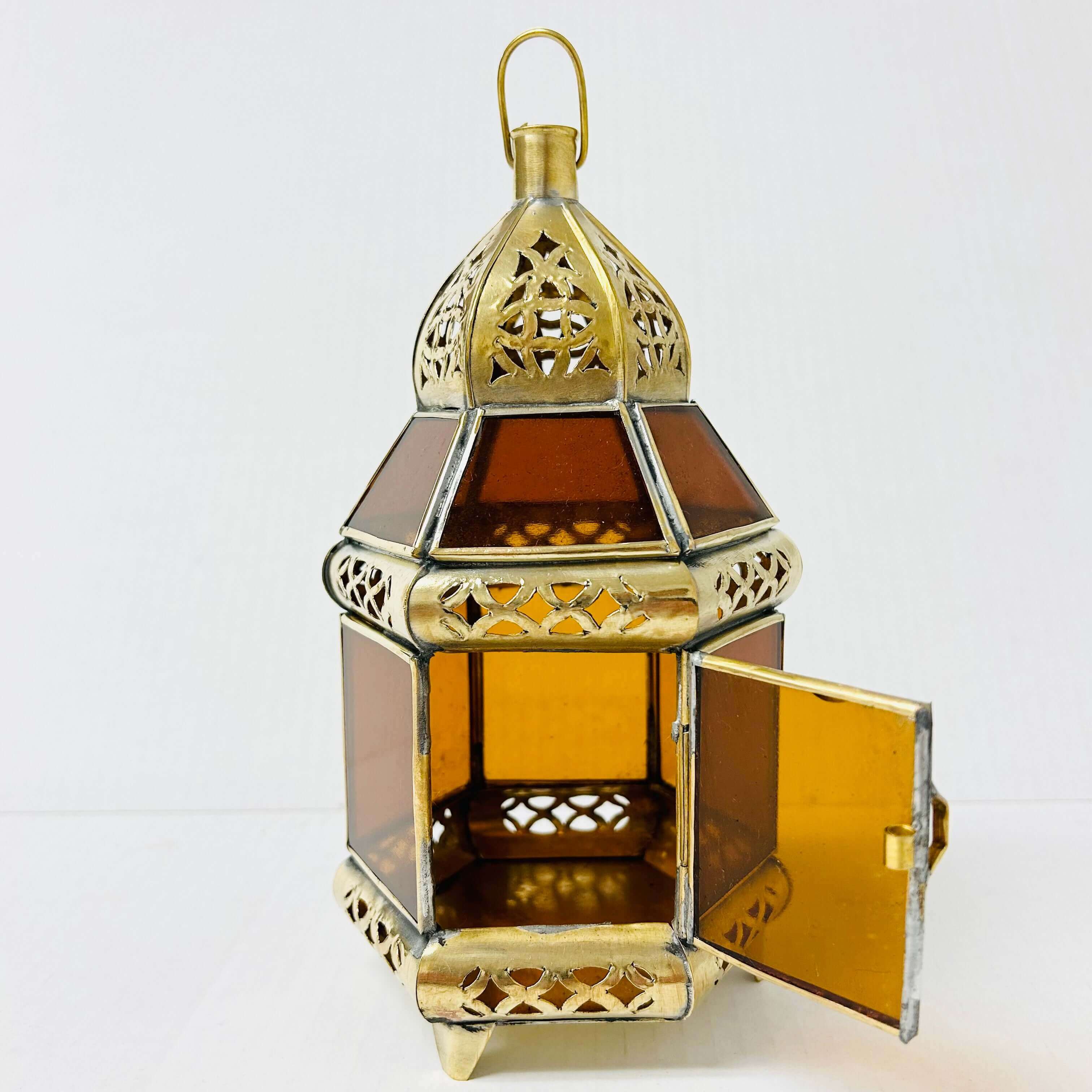 Brass/Glass Candle Lanterns