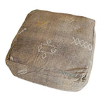 Moroccan Cactus Silk Floor Cushion - Bronze