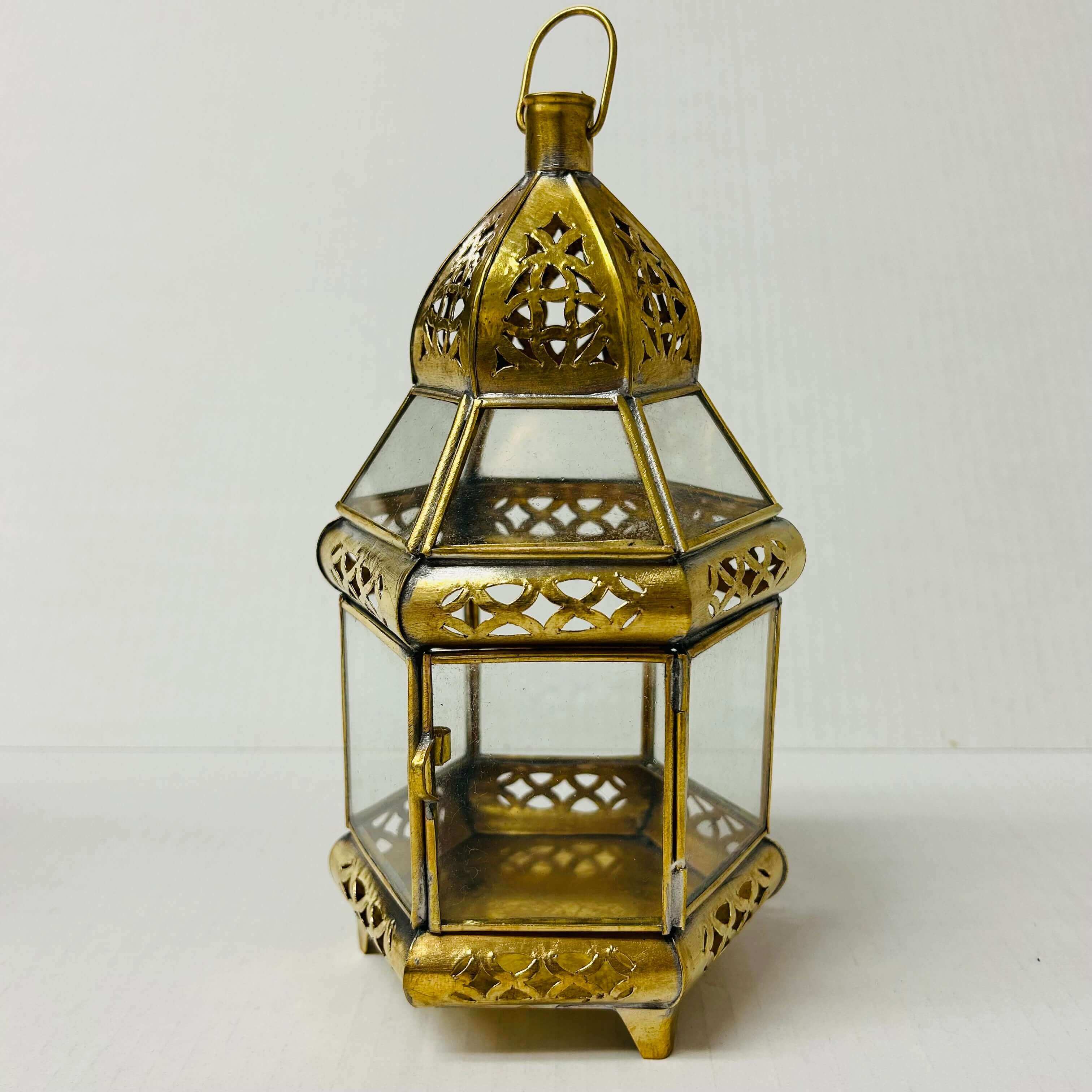 Brass/Glass Candle Lanterns