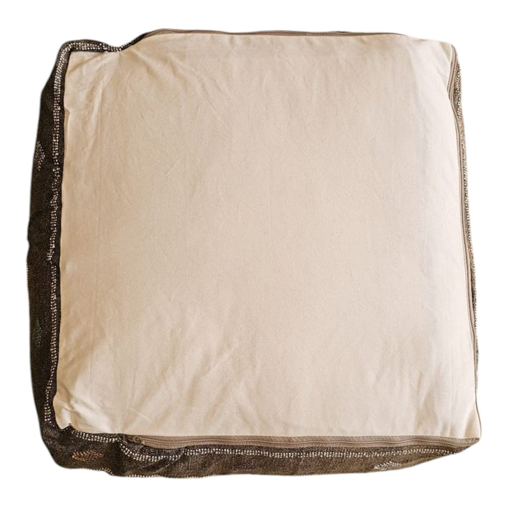 Moroccan Cactus Silk Floor Cushion - Bronze