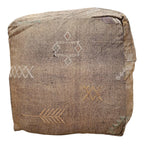 Moroccan Cactus Silk Floor Cushion - Bronze