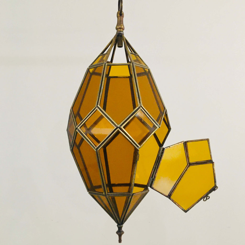 Marrakech Lantern - Octagon (Amber)