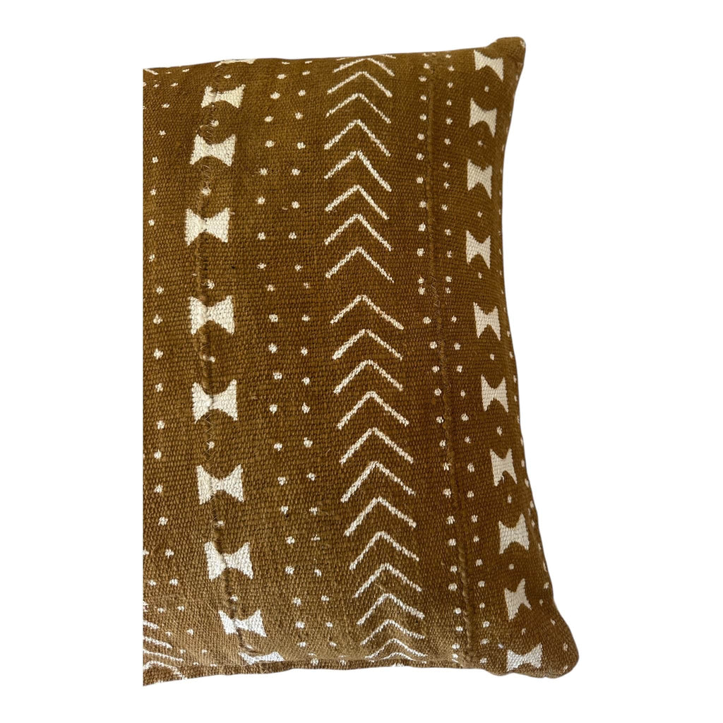 Mali Mudcloth Cushion Cover – Tan Snake Back Design