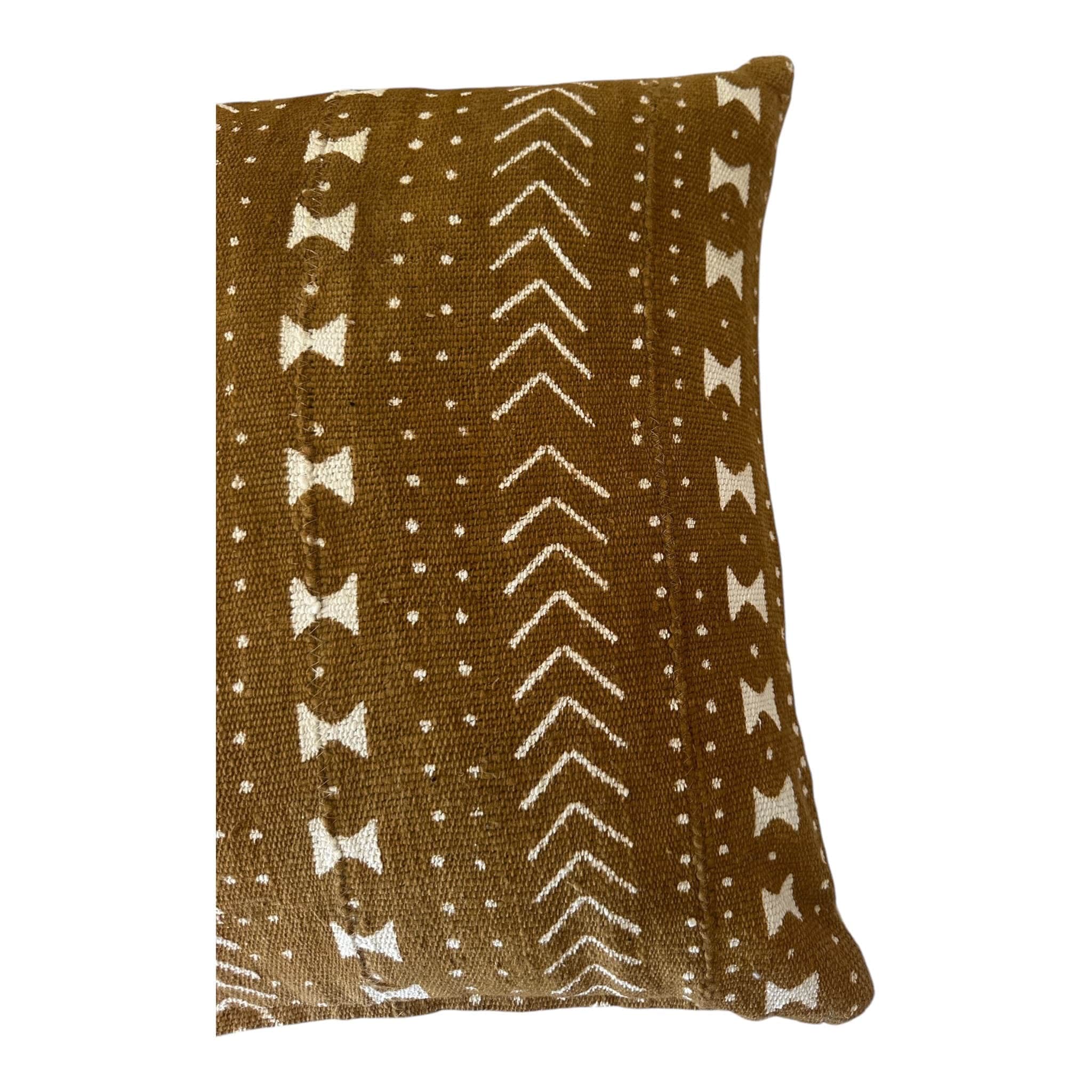 Mali Mudcloth Cushion Cover – Tan Snake Back Design